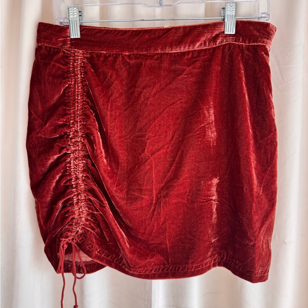 Free People Vivienne Velvet Mini-skirt